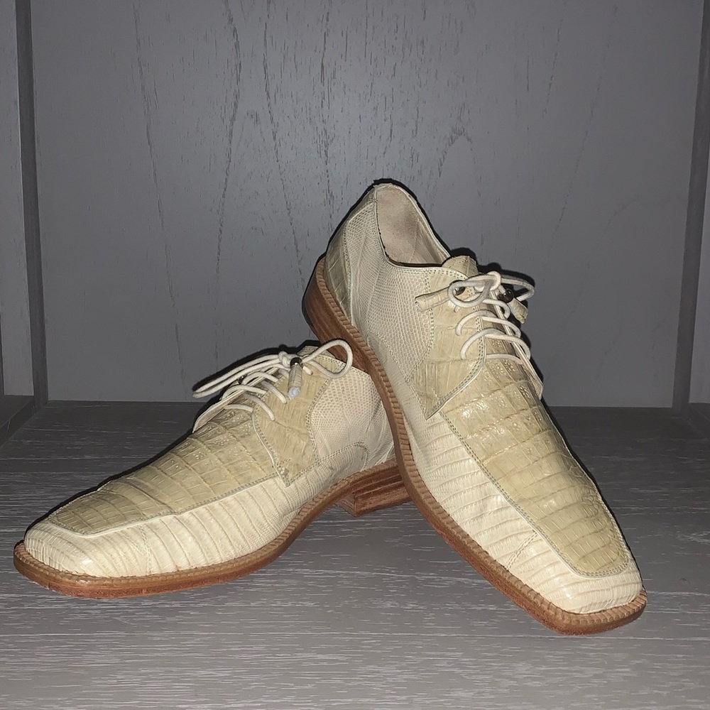 Genuine Crocodile & Lizard Leather Shoe